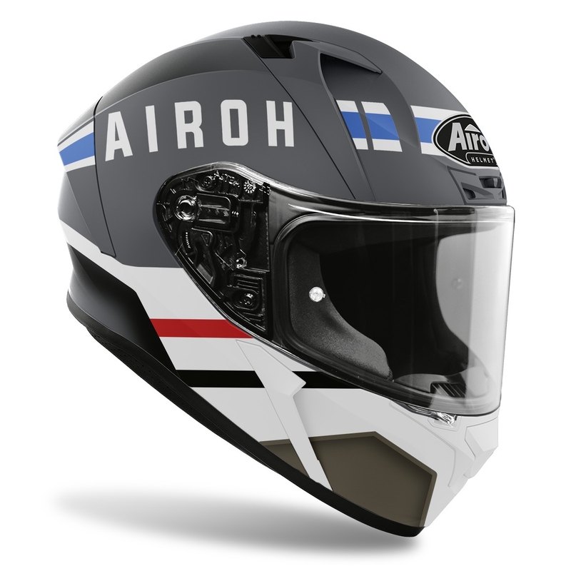 Integral Motorradhelm Airoh Valor Craft 2022 weiß-grau matt