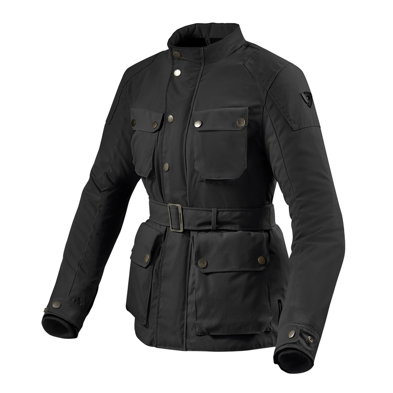 Revit Livingstone Damen-Motorradjacke Schwarz