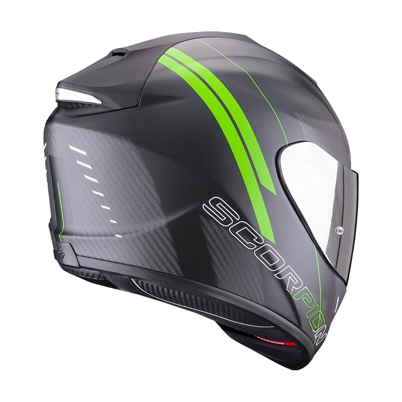 Integral Motorradhelm Scorpion EXO-1400 Carbon Air Drik schwarz-grün matt
