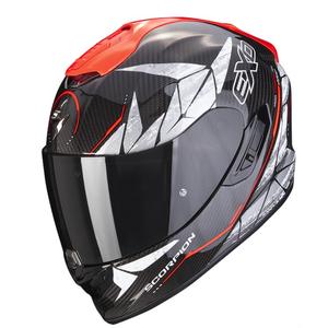 Scorpion EXO-1400 Carbon Air Aranea schwarz-fluo rot Integral Motorradhelm