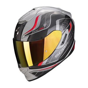 Integral Motorradhelm Scorpion EXO-1400 Air Attune grau-schwarz-rot