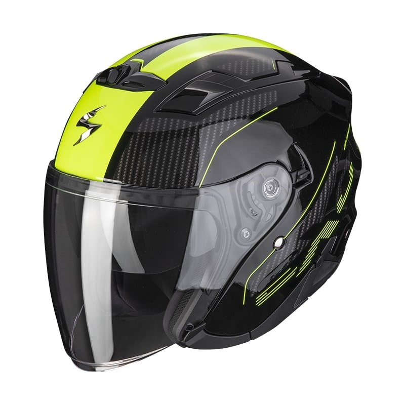 Offener Helm Scorpion EXO-230 Condor schwarz-fluorgelb