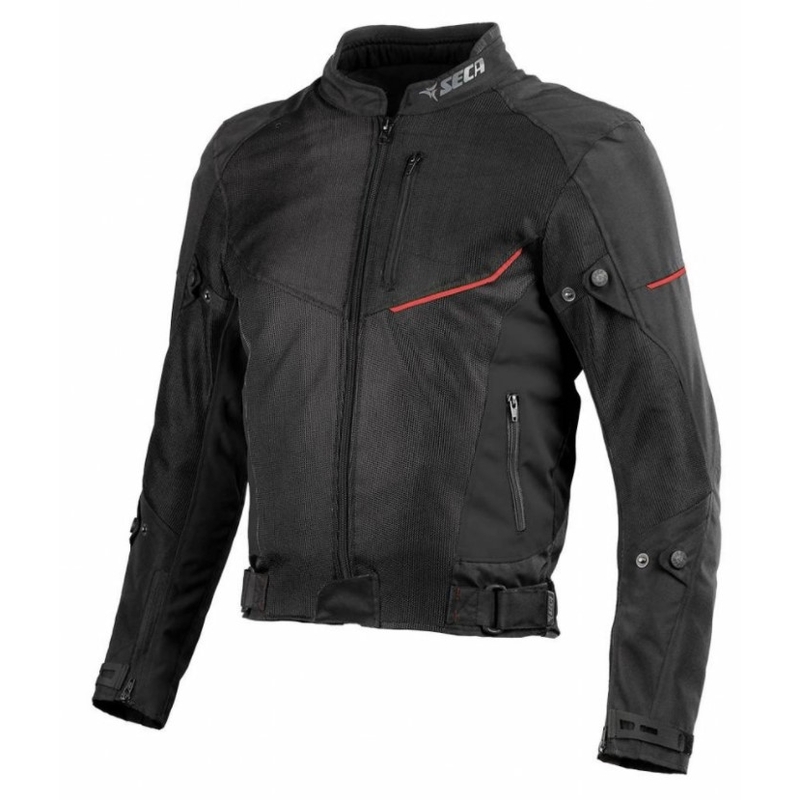 Motorradjacke SECA Aero III schwarz Ausverkauf
