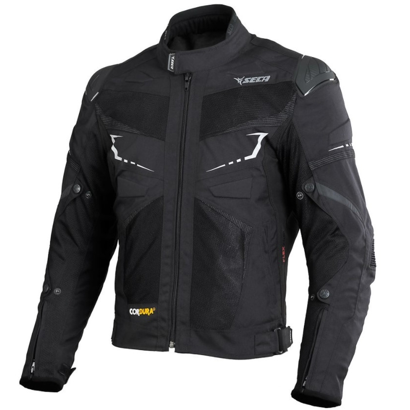 Motorradjacke SECA Venti Uno schwarz Ausverkauf