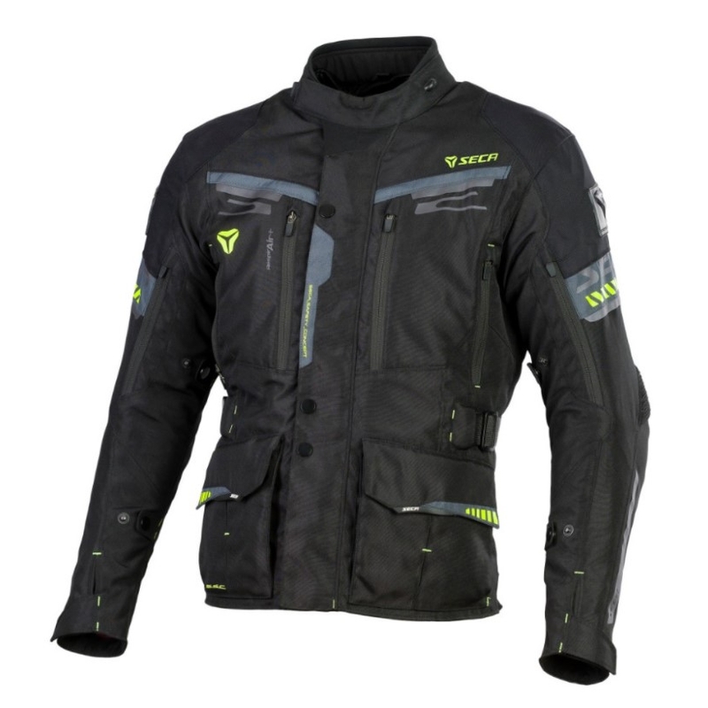 Motorradjacke SECA Arrakis II schwarz Ausverkauf