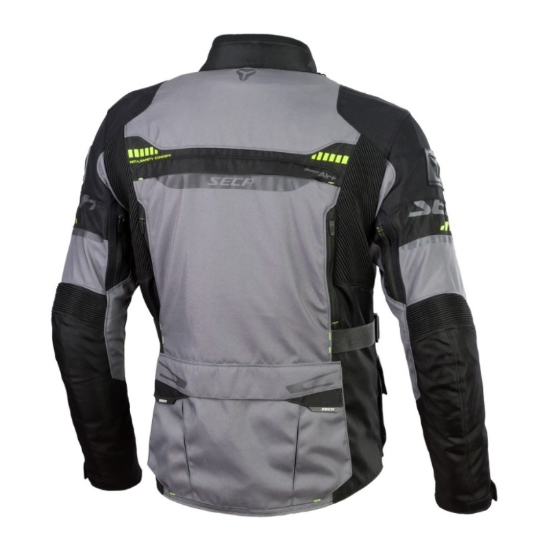 Motorradjacke SECA Arrakis II grau-schwarz Ausverkauf