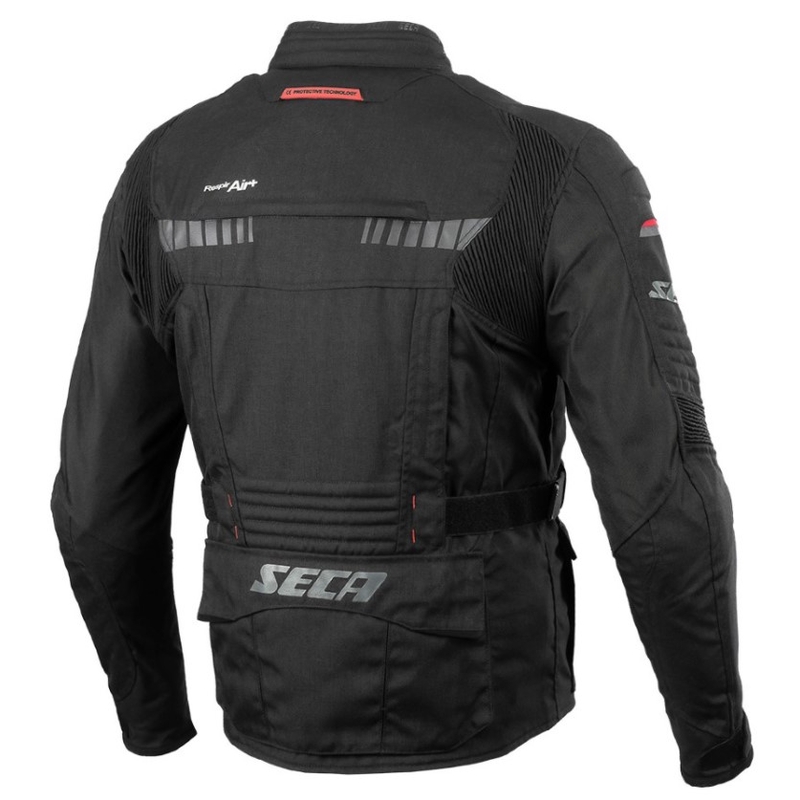 Motorradjacke SECA X-Tour schwarz Ausverkauf
