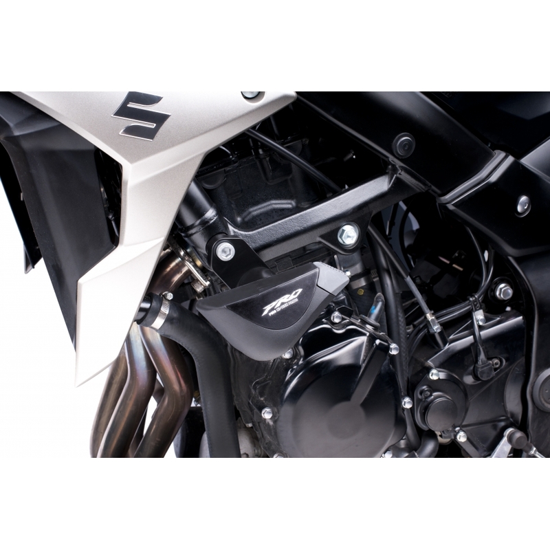 Traktionsprotektoren Puig PRO - Suzuki GSR750 (11-15) schwarz