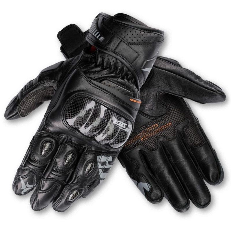 Motorradhandschuhe SECA Trackday Short schwarz