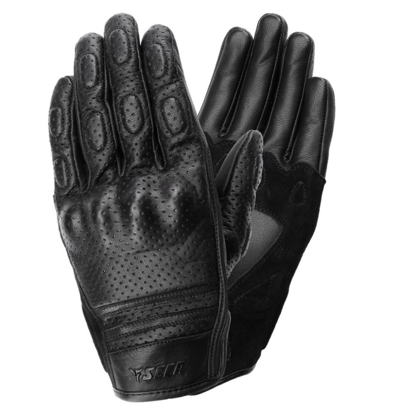 Motorradhandschuhe SECA Tabu II Perforiert schwarz Ausverkauf