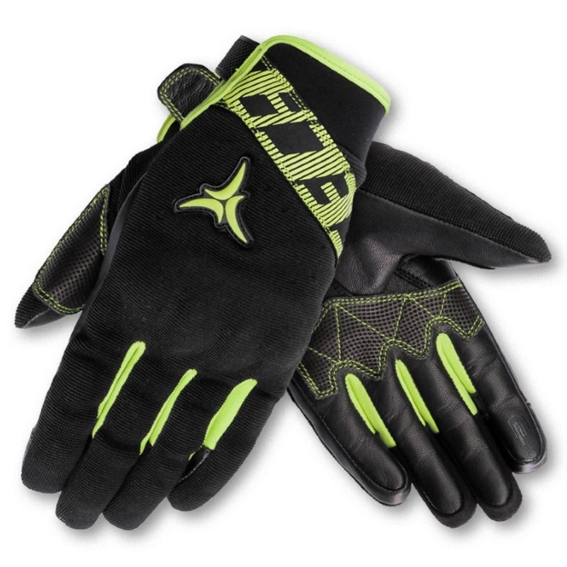 SECA X-Stretch Schwarz-Gelb Fluo Motorradhandschuhe Ausverkauf