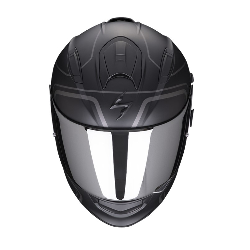 Integral-Motorradhelm SCORPION EXO-491 WEST matt schwarz-silber