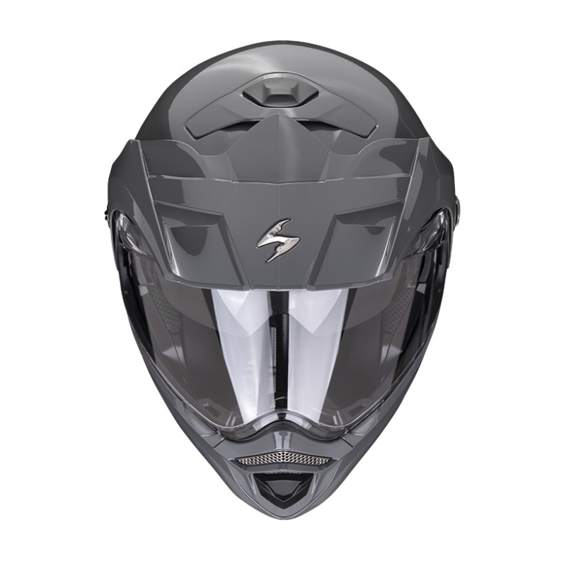 Motorradhelm SCORPION ADX-2, einfarbig zementgrau