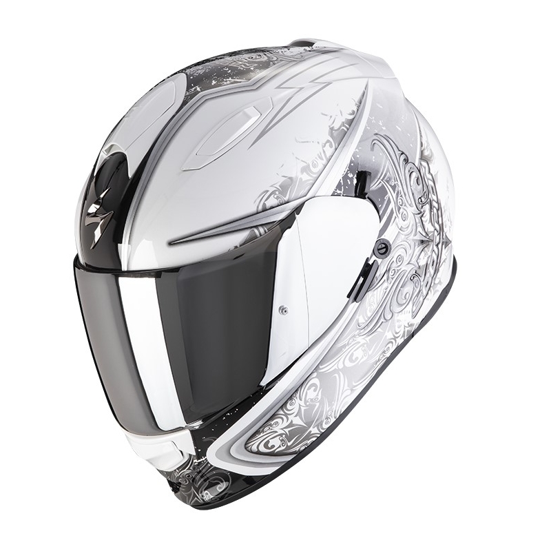 Integral-Motorradhelm SCORPION EXO-491 RUN weiß-schwarz
