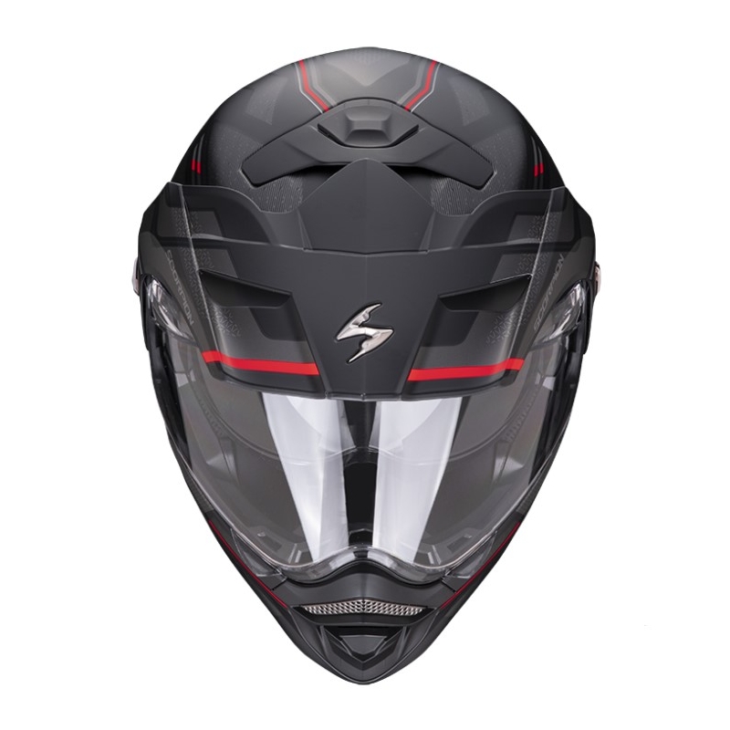 Motorradhelm SCORPION ADX-2 CARRERA matt schwarz-rot