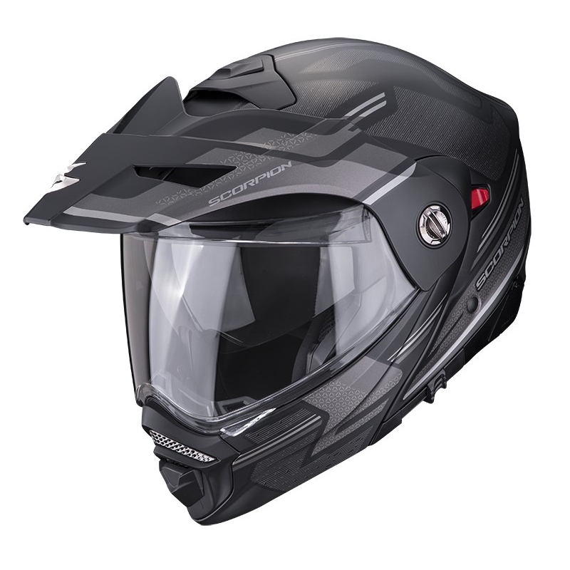 Motorradhelm SCORPION ADX-2 CARRERA matt schwarz-silber