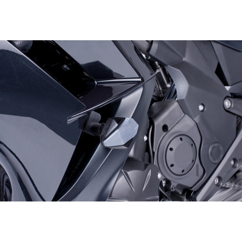 Gepolsterte Protektoren Puig R12 - Kawasaki ER-6F (12-15) schwarz