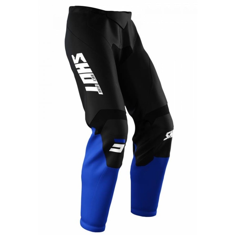 Motocross-Hose Shot Raw Burst Schwarz und Blau Ausverkauf