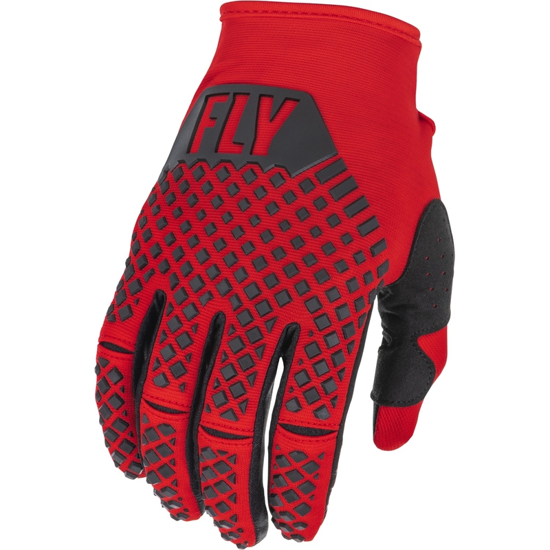 Motocross-Handschuhe FLY Racing Kinetic 2022 schwarz-grau-rot