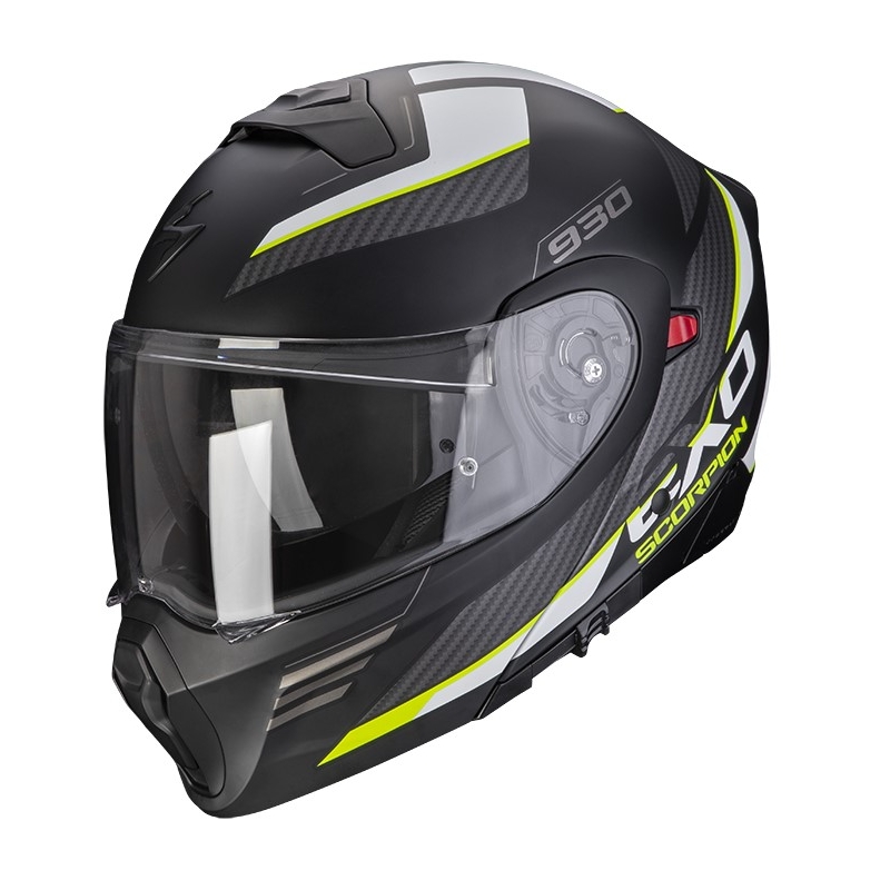 Motorradhelm Scorpion EXO-930 NAVIG matt schwarz-fluo gelb Ausverkauf