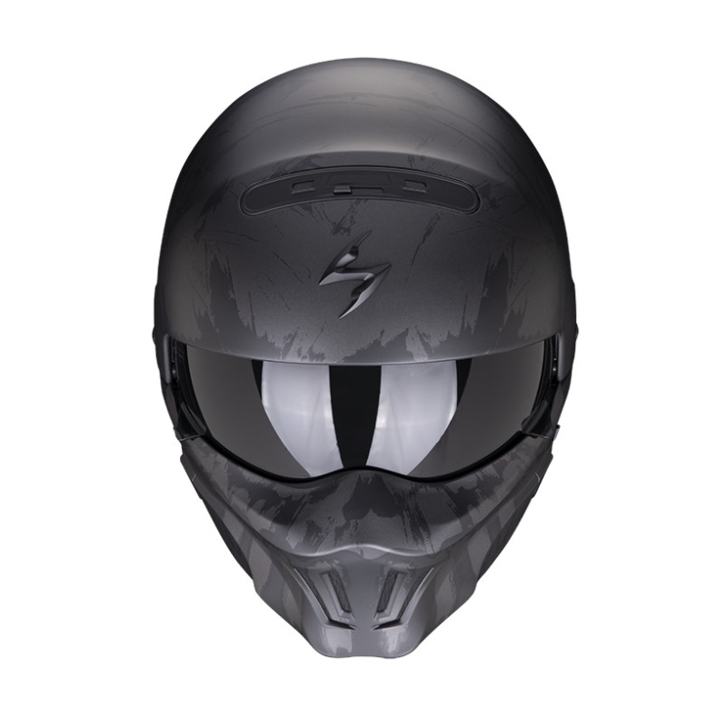 Motorradhelm Scorpion EXO-COMBAT EVO MARAUDER matt schwarz-dunkelgrau