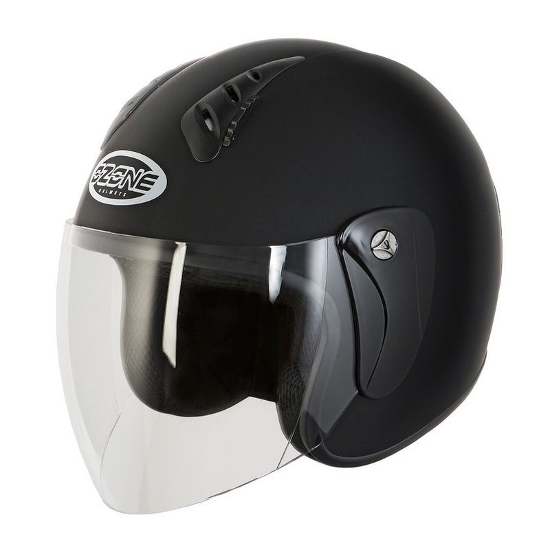 Offener Motorradhelm Ozone HY-818 schwarz matt - II. Qualität