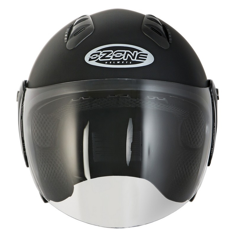 Offener Motorradhelm Ozone HY-818 schwarz matt - II. Qualität