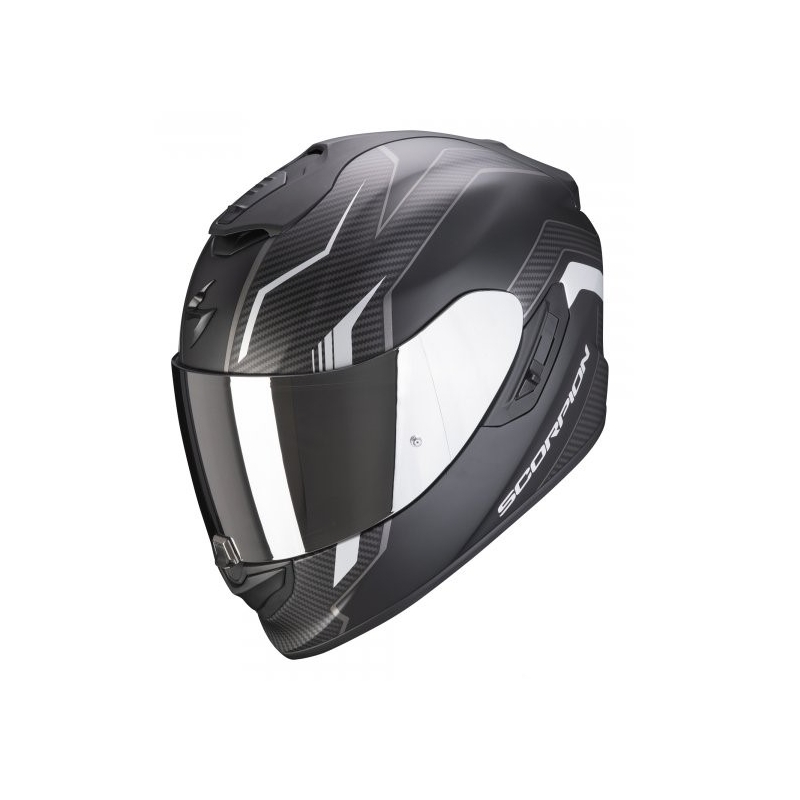 Integral Motorradhelm Scorpion EXO-1400 Air Fortuna schwarz-silber matt