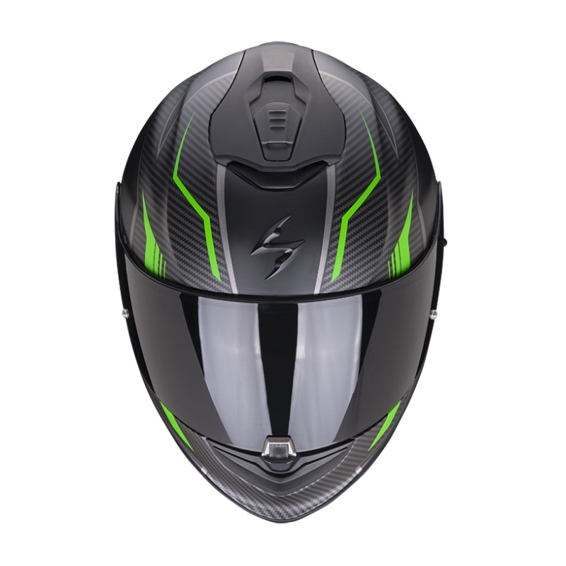 Integral Motorradhelm Scorpion EXO-1400 Air Fortuna schwarz-grün matt Ausverkauf