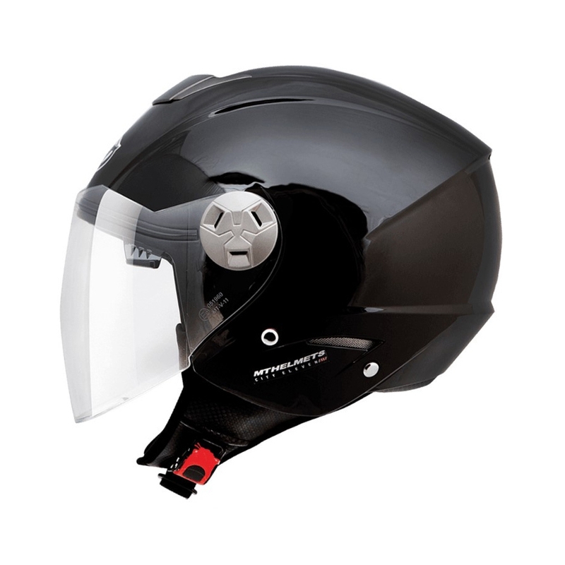 Offener Motorradhelm MT City Eleven SV schwarz - Qualität II