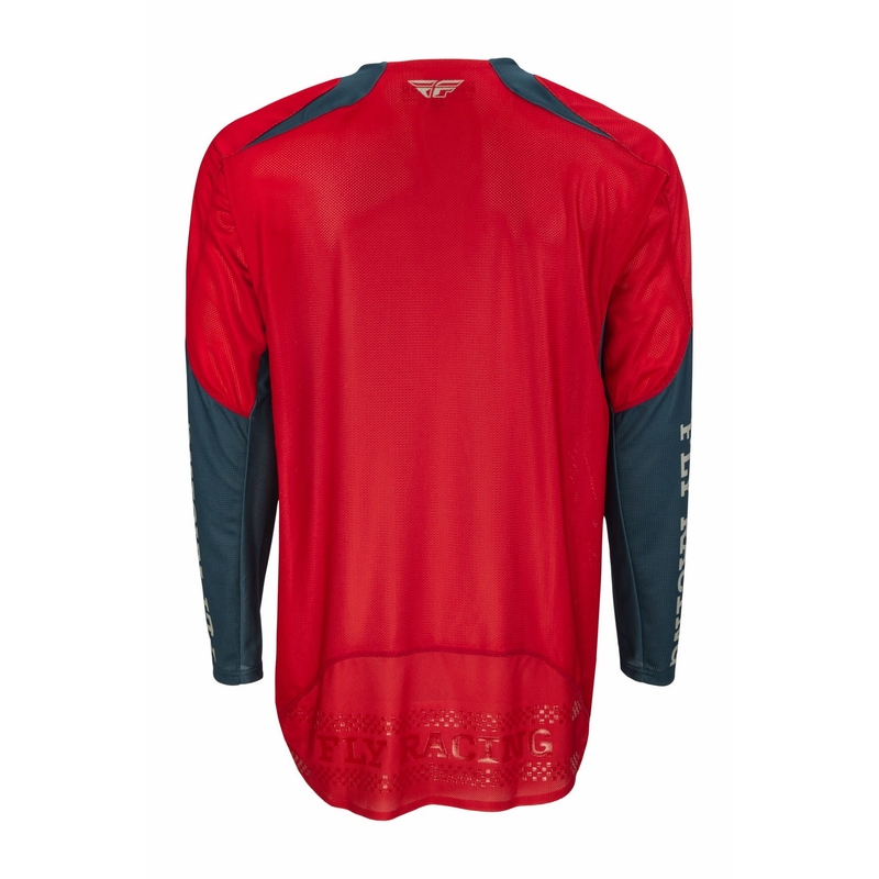 Motocross-Trikot FLY Racing Evolution DST 2022 rot-grau