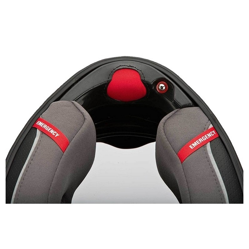 Moto Integralhelm Scorpion EXO-410 Air Antares schwarz-rot Ausverkauf