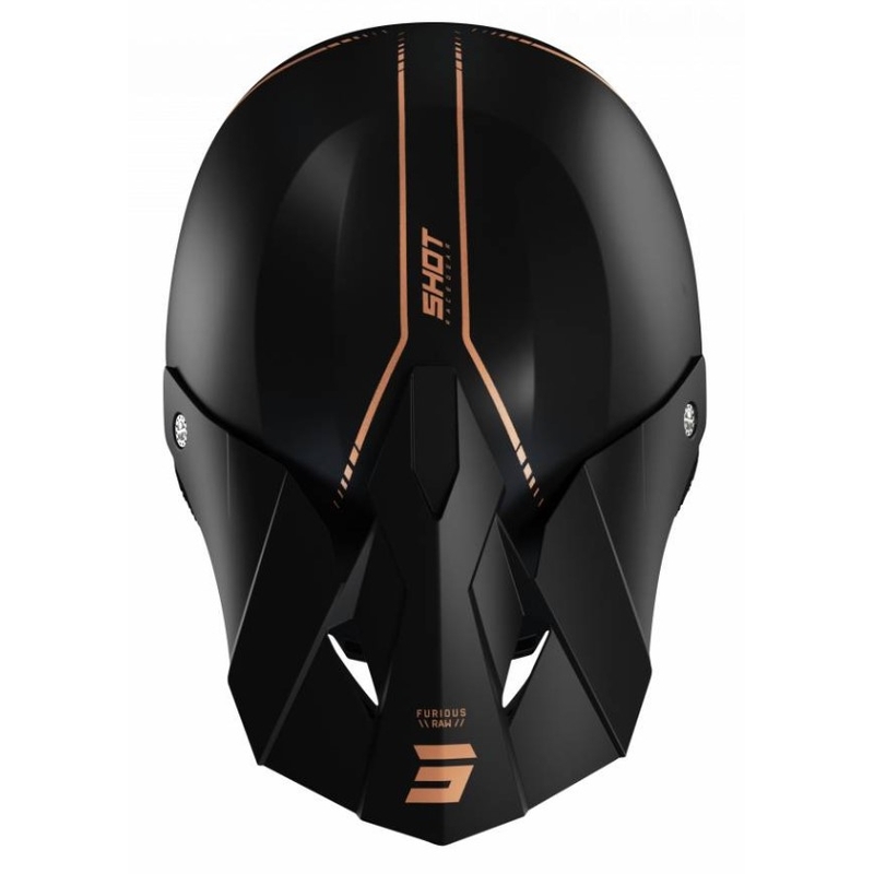Motocross Helm Shot Furious Raw 3.0 schwarz-bronze