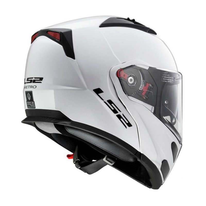 LS2 FF324 Metro weiß tip-up Motorradhelm Ausverkauf