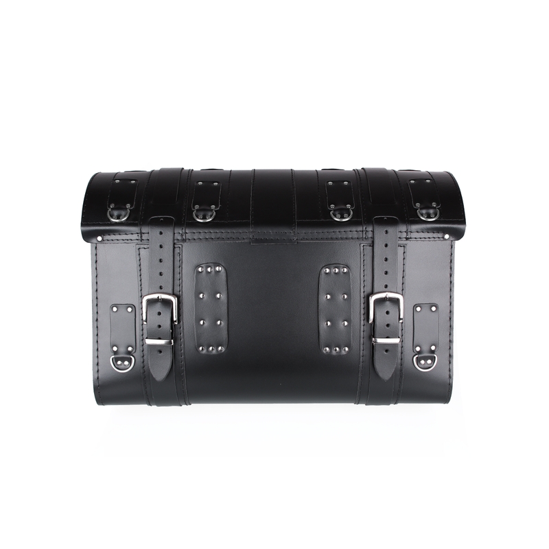 Chopper RSA-15A Motorradkoffer aus Leder mit Schloss