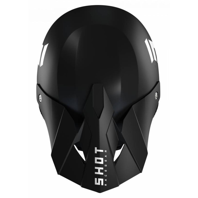 Motocross Helm Shot Furious Solid 2.0 schwarz Ausverkauf
