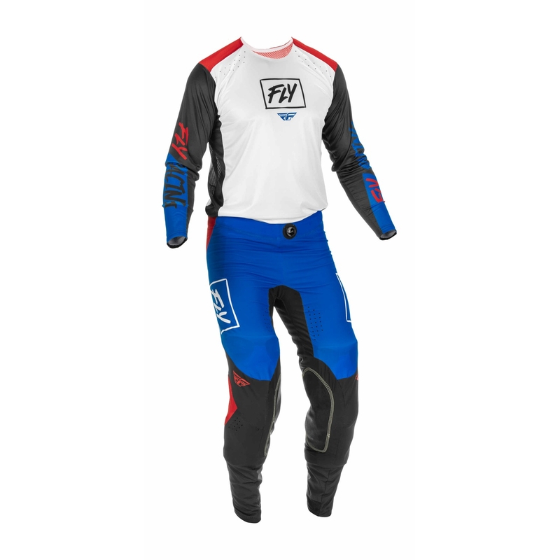 Motocross-Hose FLY Racing Lite 2022 rot-schwarz-blau