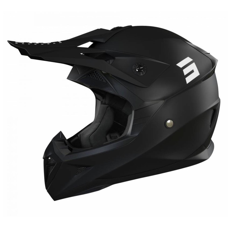 Motocross-Helm Shot Pulse Solid 21 schwarz