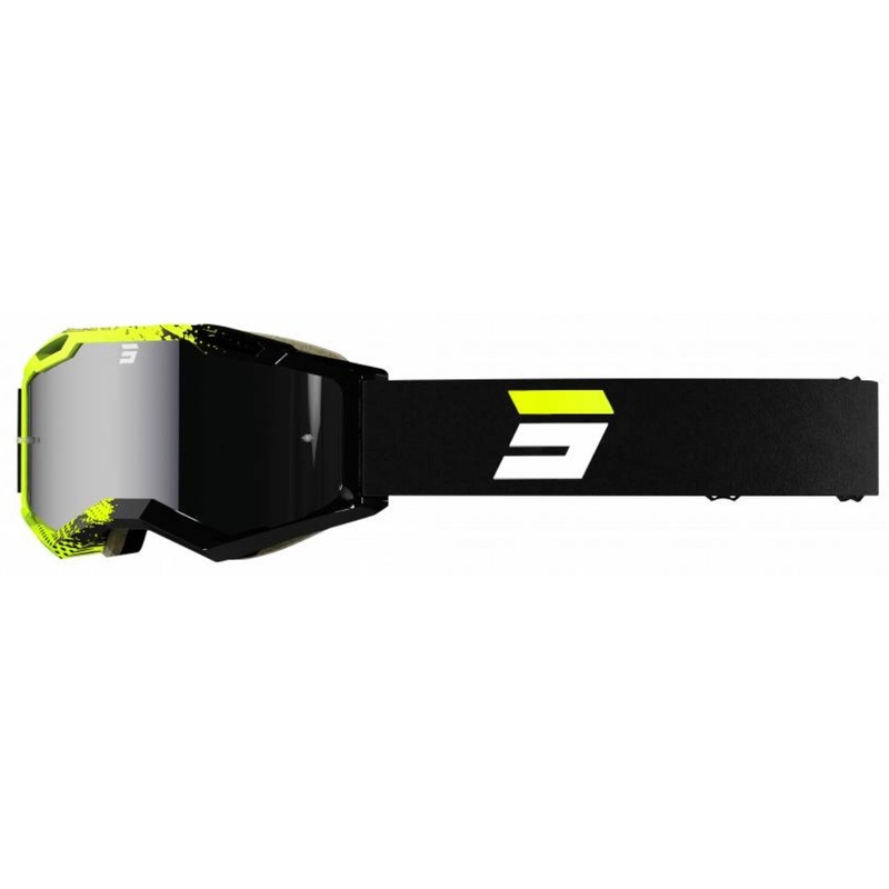 Motocross-Schutzbrille Shot Iris 2.0 Fusion schwarz-fluo gelb