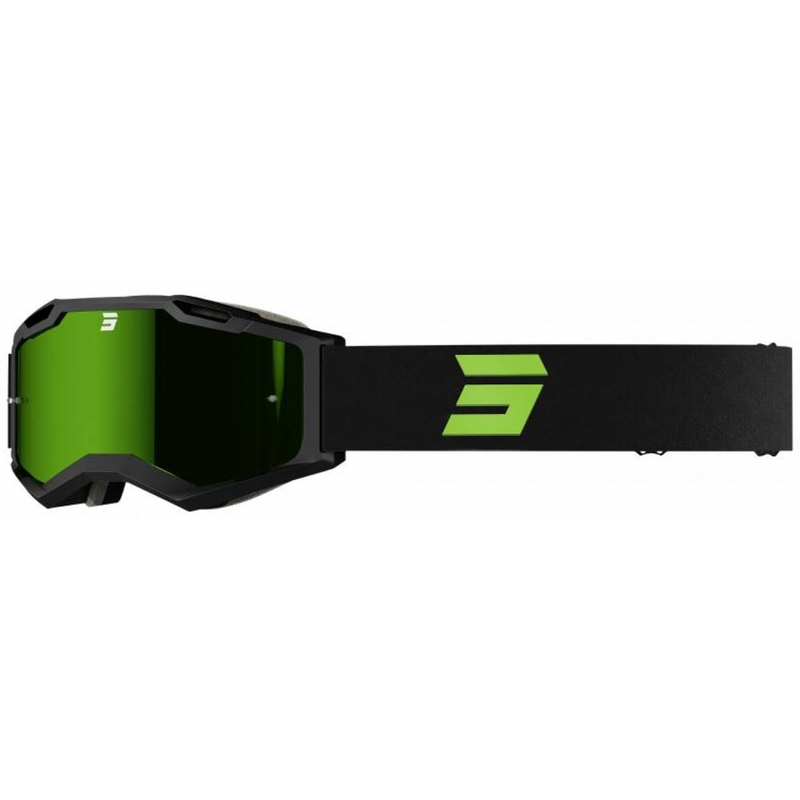 Motocross-Schutzbrille Shot Iris 2.0 Tech schwarz-grün