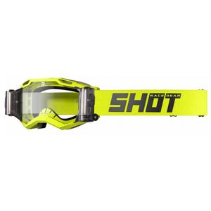 Motocross-Brille Shot Iris 2.0 Solid Roll-Off fluo-gelb