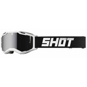 Motocross-Brille Shot Iris 2.0 Solid schwarz und weiß