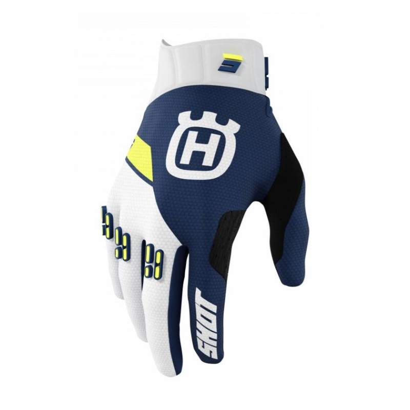 Motocross Handschuhe Shot Aerolite Husqvarna blau Ausverkauf