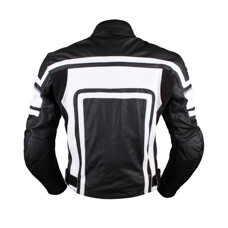 Tschul 840 Flag schwarz und weiß Motorradjacke Ausverkauf