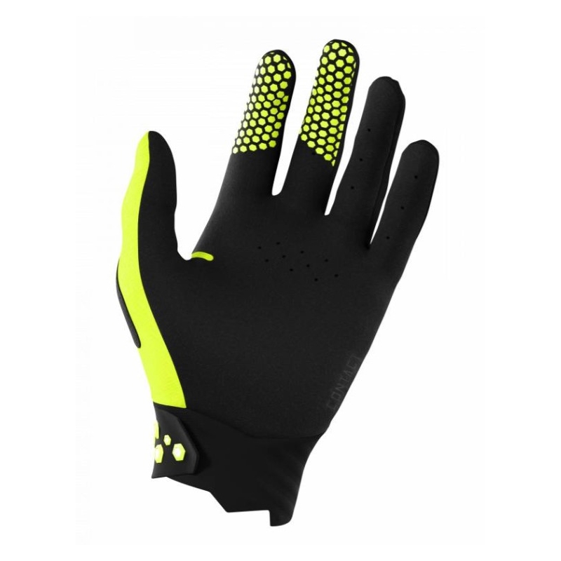 Motocross Handschuhe Shot Contact schwarz-fluo gelb Ausverkauf