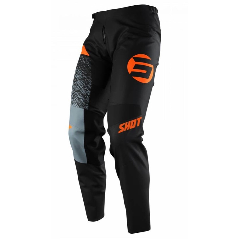 Motocross-Hose Shot Devo Roll Schwarz-Grau-Orange Sale Ausverkauf