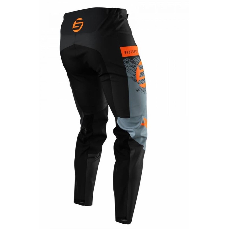 Motocross-Hose Shot Devo Roll Schwarz-Grau-Orange Sale Ausverkauf