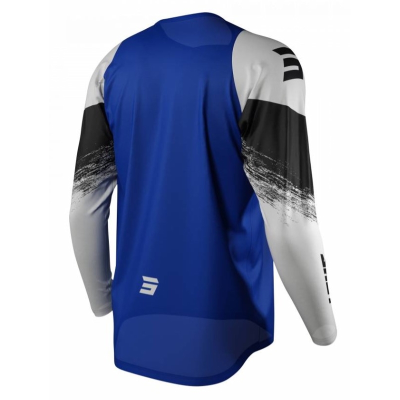 Motocross Trikot Shot Raw Burst blau-weiß-schwarz Ausverkauf