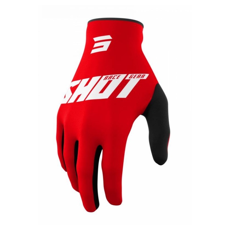 Motocross-Handschuhe Shot Raw Burst schwarz-rot Ausverkauf