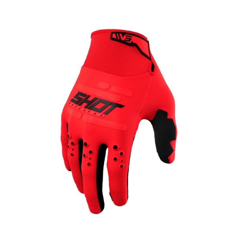 Motocross-Handschuhe Shot Vision rot